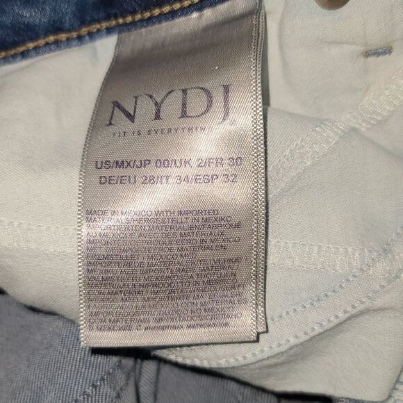NYDJ Ami Skinny Cropped Jeans Size 00 - Picture 7 of 8